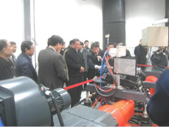 Wu Bangguo, Yu Zhengsheng and others visited the chaotic assembly bench built by our company for SAIC.